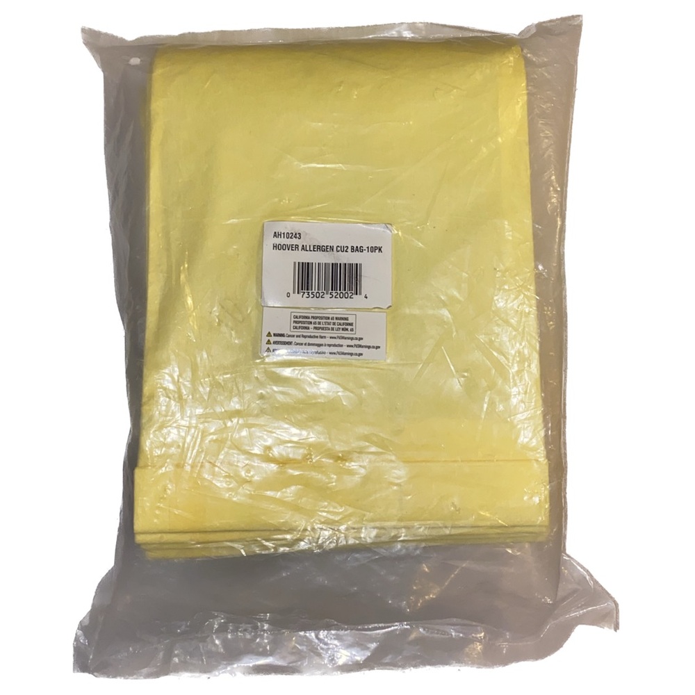 Hoover Allergen Bags AH10243 for Upright HushTone Vacuums, 10PK